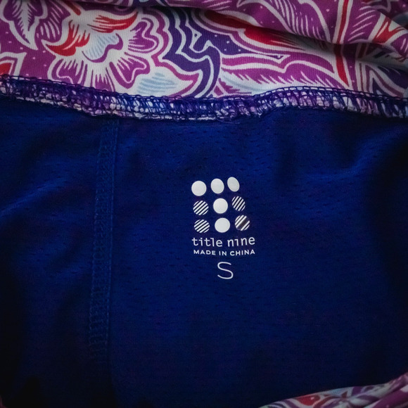 Title Nine Size Small S Majestic Floral Print Pull On Active Outdoor Skort - Picture 5 of 8